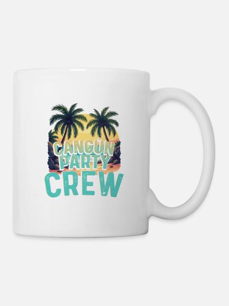 Cancun Party Crew - Tasse - Weiß