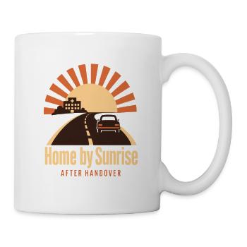 Night Shift Nurse Home by Sunrise After Handover - Mug - white - Right