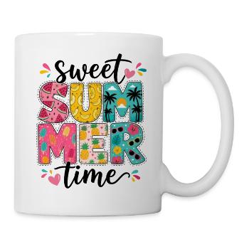 Été Vacances Soleil Tropical Fruit Cadeau - Mug blanc - blanc - Droite
