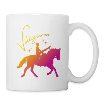 Vaulting Mill – Sport Outfit for Vaulters - Mug - white - Right