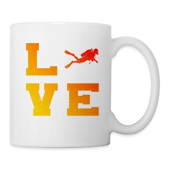 Idée cadeau pour un fan de plongée avec apnée - Mug blanc - blanc - Droite