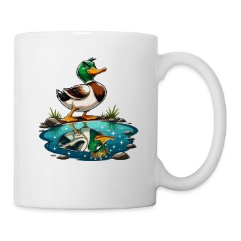 Reflet du Canard Vert - Mug blanc - blanc - Droite