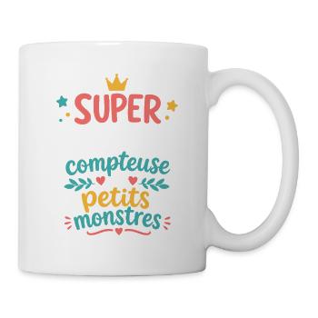 Super Nounou, conteuse de monstres - Mug blanc - blanc - Droite