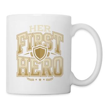 Premier cadeau de fête des pères pour la fille, papa - Mug blanc - blanc - Droite
