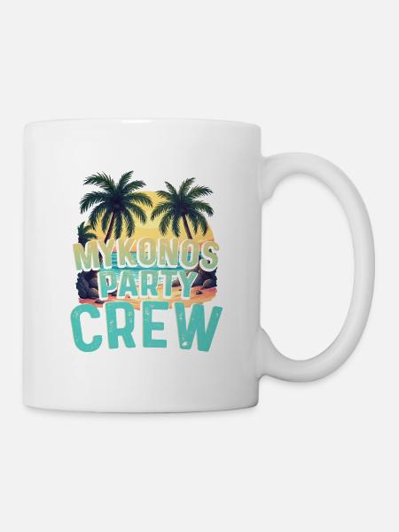 Mykonos Party Crew - Tasse - Weiß