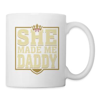 Geschenk Zum Ersten Vatertag Für Mädchen, Vater - Tasse - Weiß - Rechts