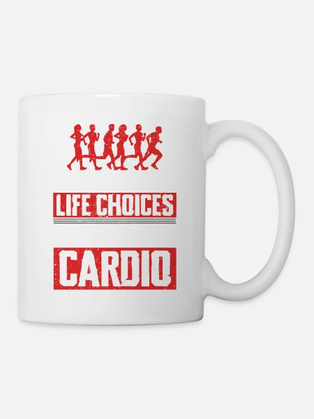 Marathon Marathonläufer Laufen Excellent Cardio - Tasse - Weiß