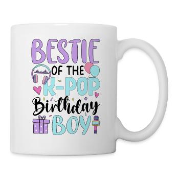Meilleur ami du garçon d’anniversaire K-Pop - Mug blanc - blanc - Droite