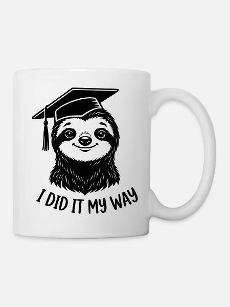 Graduation I did it my way Sloth - Mug - white