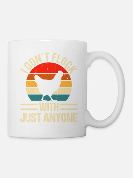 Farmer Rooster Flock Poultry Chicken - Tasse - Weiß