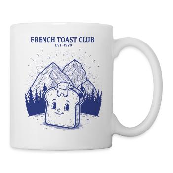 Breakfast French Toast Club Est 1920 Funny Brunch - Mug - white - Right