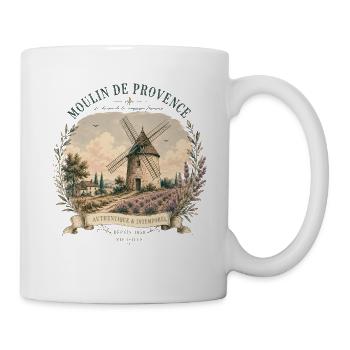 Moulin de Provence Vintage Lavande - Mug blanc - blanc - Droite