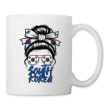 Südkoreanisches Mädchen Bun Love Korea - Tasse - Weiß - Rechts
