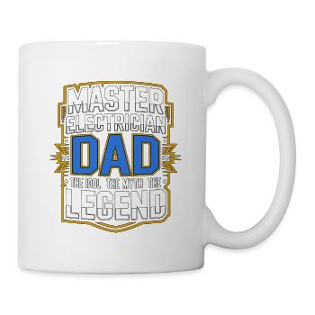 Master Electrician Dad The Electrical Technician - Mug - white - Right