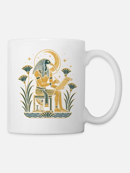 Thoth-Mond-Schreiber - Tasse - Weiß
