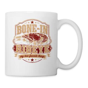 Barbecue Meat Humor Prime Rib Gift - Mug - white - Right
