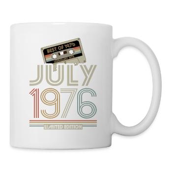Kassette - Best of July 1976 - Geburtstag - Tasse - Weiß - Rechts