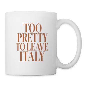 Süßes italienisches Sommerferien-T-Shirt - Tasse - Weiß - Rechts