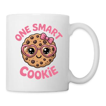 Un Cookie Intelligent - Cookie Intelligent avec des Lunettes - Mug blanc - blanc - Droite