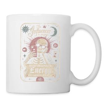 Mikro-Influencer-Energieskelettkarte - Tasse - Weiß - Rechts