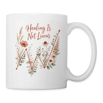 Mental Health Healing Is Not Linear - Mug - white - Right