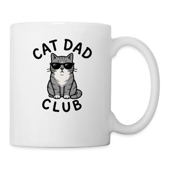 Katzen-Papa-Club – Lustige Katzen-Papas für Männer - Tasse - Weiß - Rechts