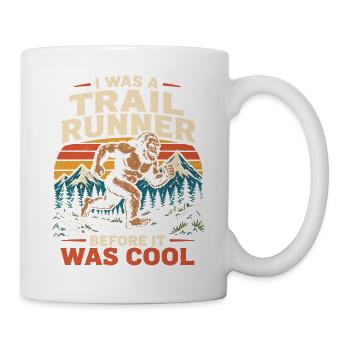 J’étais coureur de trail avant que ce soit cool - Mug blanc - blanc - Droite