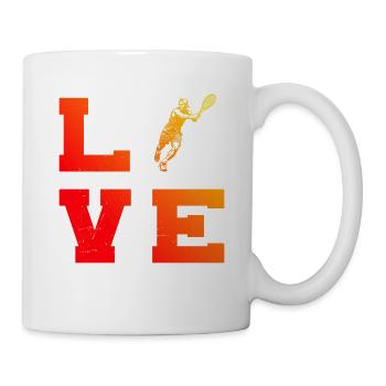 Idée cadeau pour un tennis avec tennis - Mug blanc - blanc - Droite