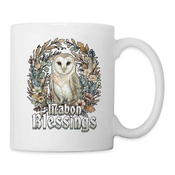 Mabon-Segnungen Heidnische Herbst-Tagundnachtgleiche Herbst - Tasse - Weiß - Rechts
