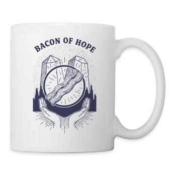 Café brunch drôle de Bacon Breakfast Of Hope - Mug blanc - blanc - Droite