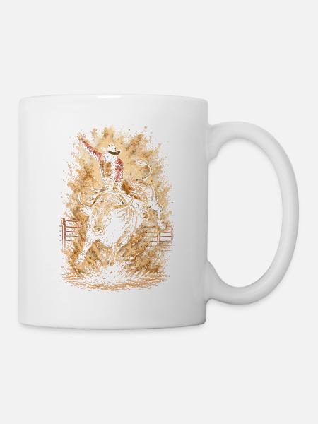 Rodeo Amerikanisch - Tasse - Weiß