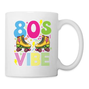 Fête nostalgique rétro des années 80 - Mug blanc - blanc - Droite