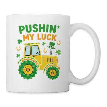 Tente ma chance Tracteur de la Saint-Patrick - Mug blanc - blanc - Droite