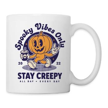 Spooky Vibes Only Pumpkin - Mug - white - Right