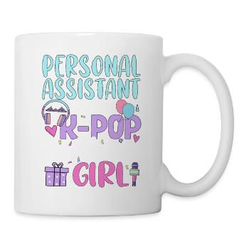 Assistante personnelle de la fille d’anniversaire de K Pop - Mug blanc - blanc - Droite