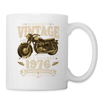 50e anniversaire cadeau motard Vintage 1976 - Mug blanc - blanc - Droite