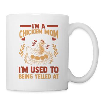 Poule, Maman, Maman, Coq, Éleveur de volailles, - Mug blanc - blanc - Droite