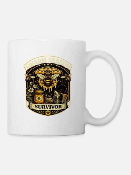 Überlebender der Schwarmsaison - Tasse - Weiß