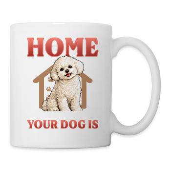 Bichon Frise Dog Breed - Tasse - Weiß - Rechts