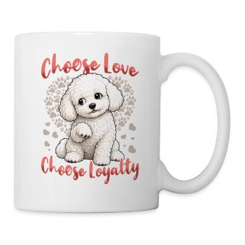 Bichon Frise Dog Breed - Tasse - Weiß - Rechts