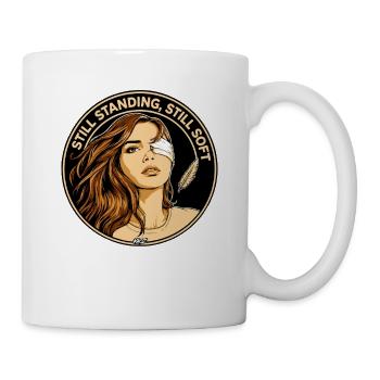 Toujours debout, toujours doux - Mug blanc - blanc - Droite
