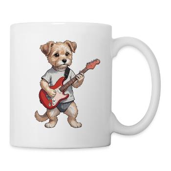 Chien Rocker - Mug blanc - blanc - Droite