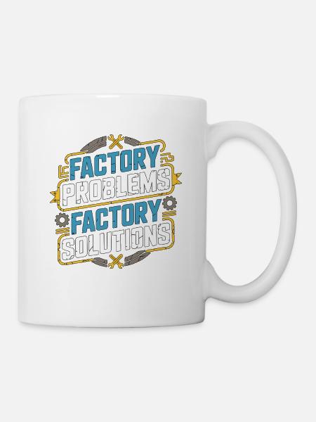Industrial Electrician Factory Problems Wiring - Tasse - Weiß