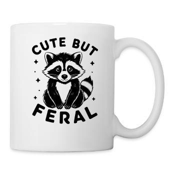 Idée de cadeau sauvage pour l’humour mignon mais sauvage des ratons laveurs sauvages - Mug blanc - blanc - Droite