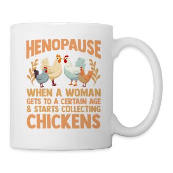 Élevage de coqs, volaille, poulet - Mug blanc - blanc - Droite