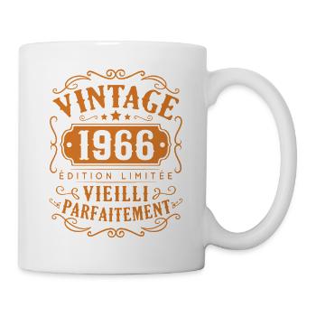 1966 Vintage Cadeau D'anniversaire Femme Homme - Mug blanc - blanc - Droite