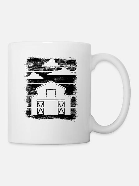 Scheune - Tasse - Weiß