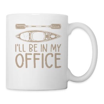 I'll be in my office - Funny Kayaking Kayaker - Tasse - Weiß - Rechts