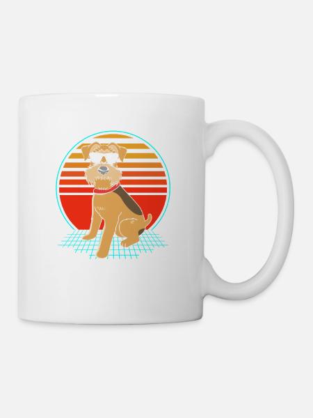 Airedale Terrier - Tasse - Weiß