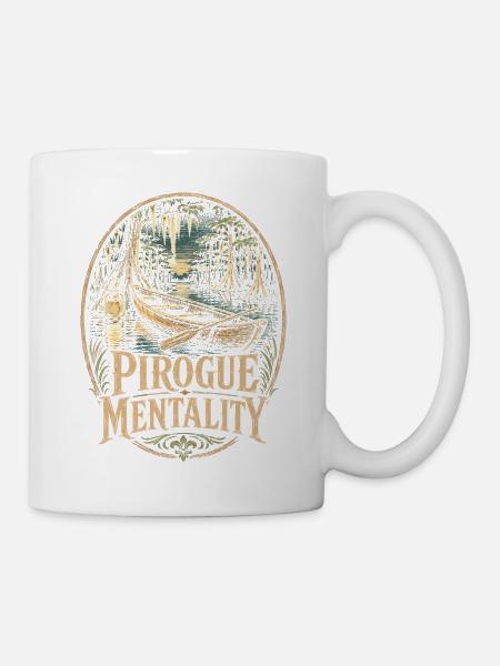 Sumpf Pirogue Mentality - Tasse - Weiß